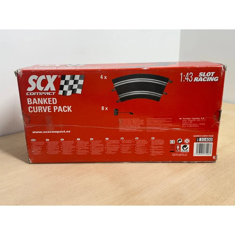 SCX Compact 1:43 Slot Racing Track Set Pieces- see pic for pieces